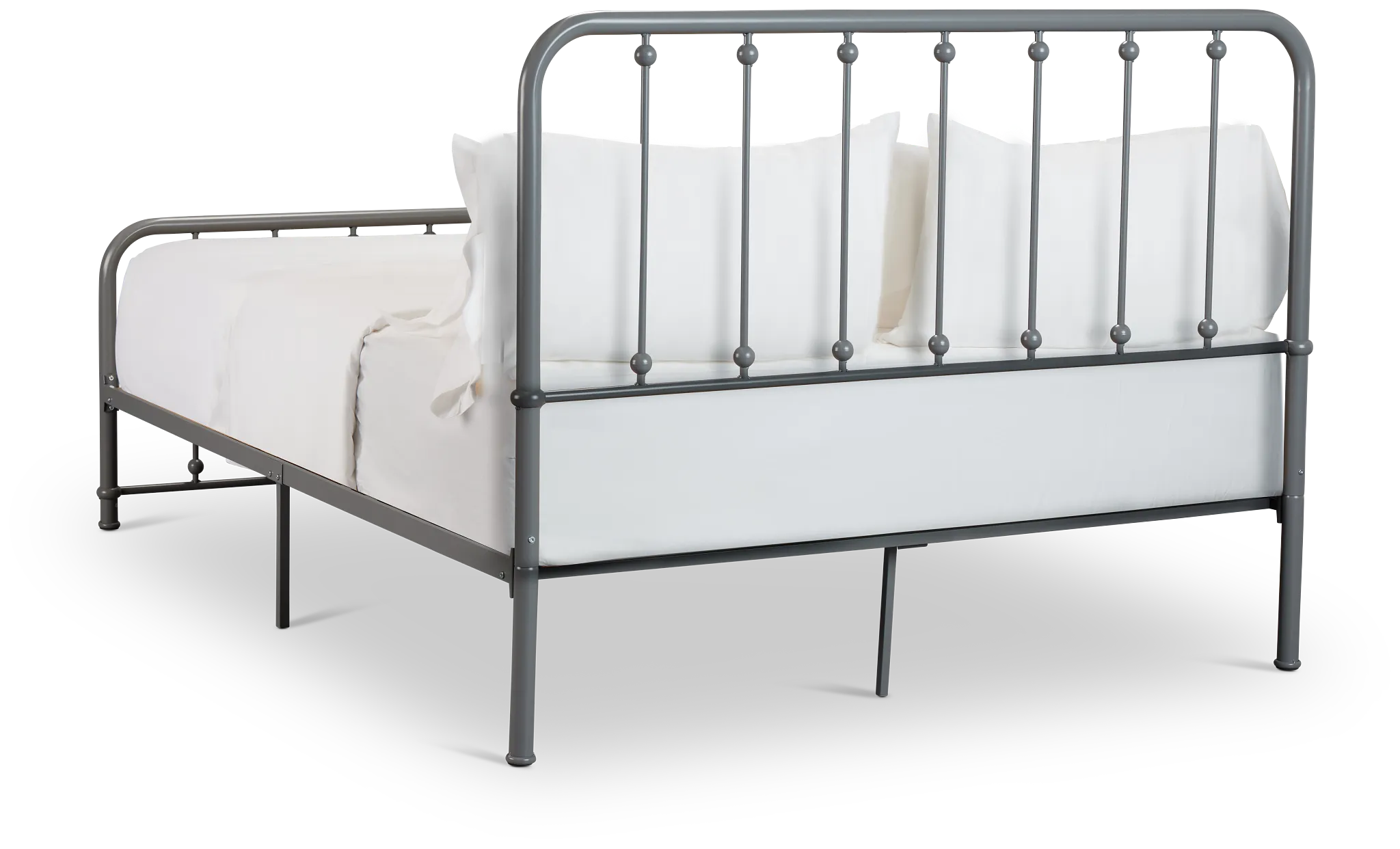 Rory Gray Metal Panel Bed