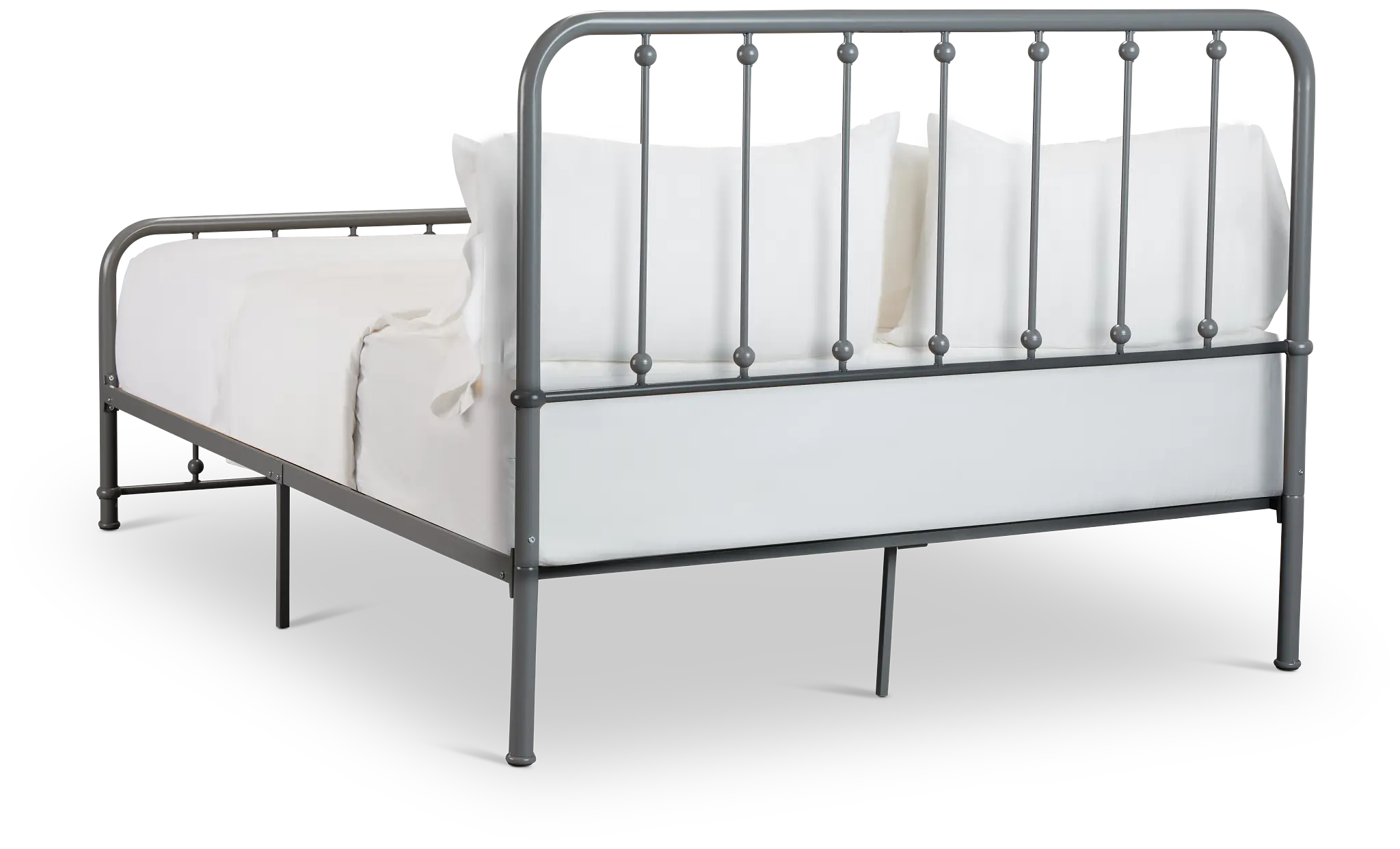 Rory Gray Metal Panel Bed Rory Gray Metal Panel Bed