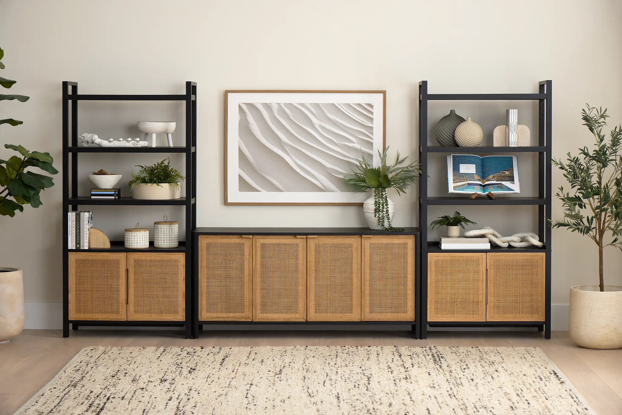 Pacific Black Woven Bookcase Pacific Black Woven Bookcase