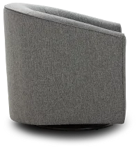 Asheville Gray Fabric Swivel Rocker Glider