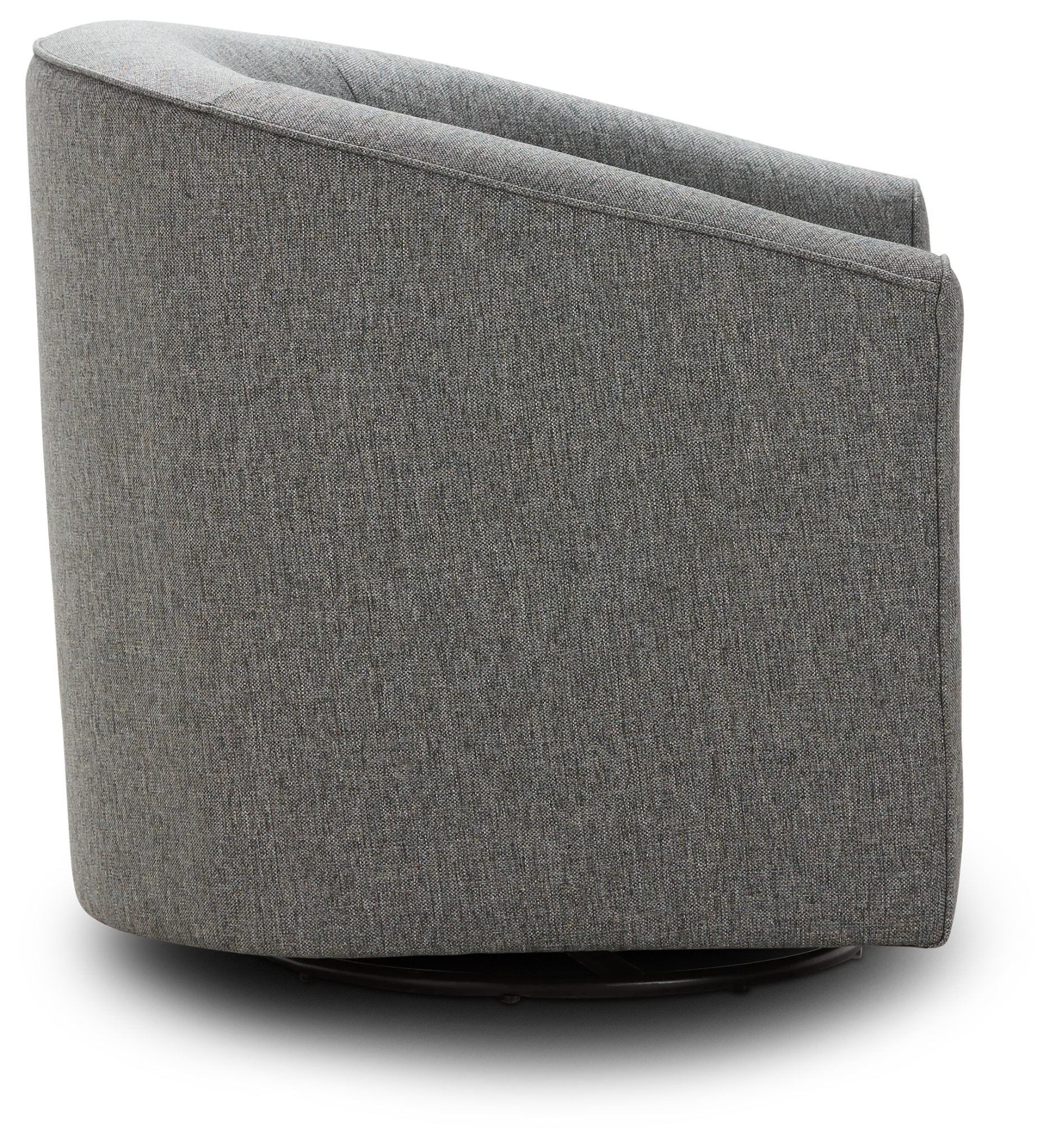 Asheville Gray Fabric Swivel Rocker Glider