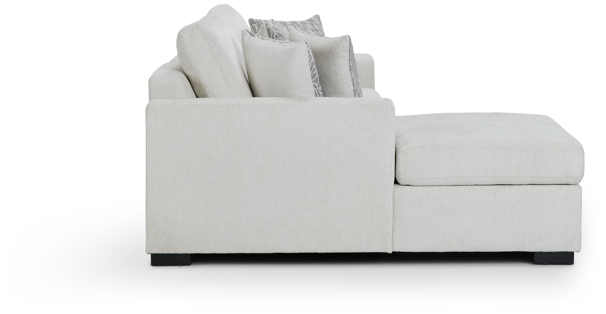 Blakely White Fabric Left Chaise Storage Sectional Blakely White Fabric Left Chaise Storage Sectional