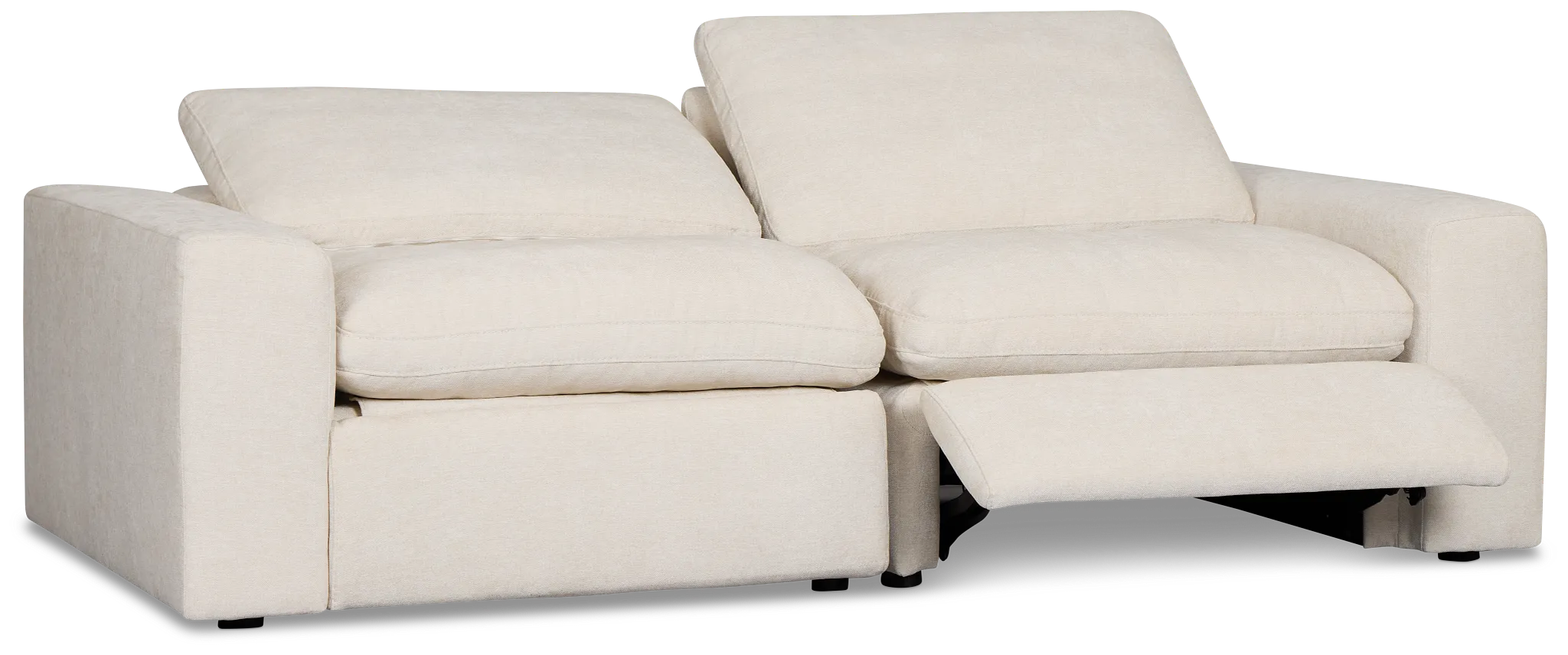 Drift Light Beige Fabric Power Reclining Sofa