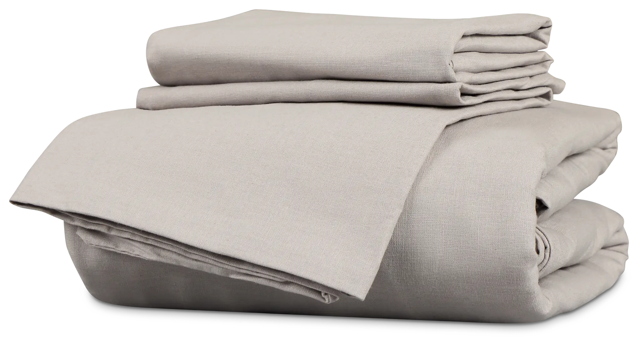 Rest & Renew Linen Blend Gray Duvet Set Rest & Renew Linen Blend Gray Duvet Set