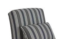 Amuse Blue Stripe Accent Chair