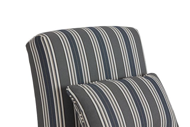 Amuse Blue Stripe Accent Chair