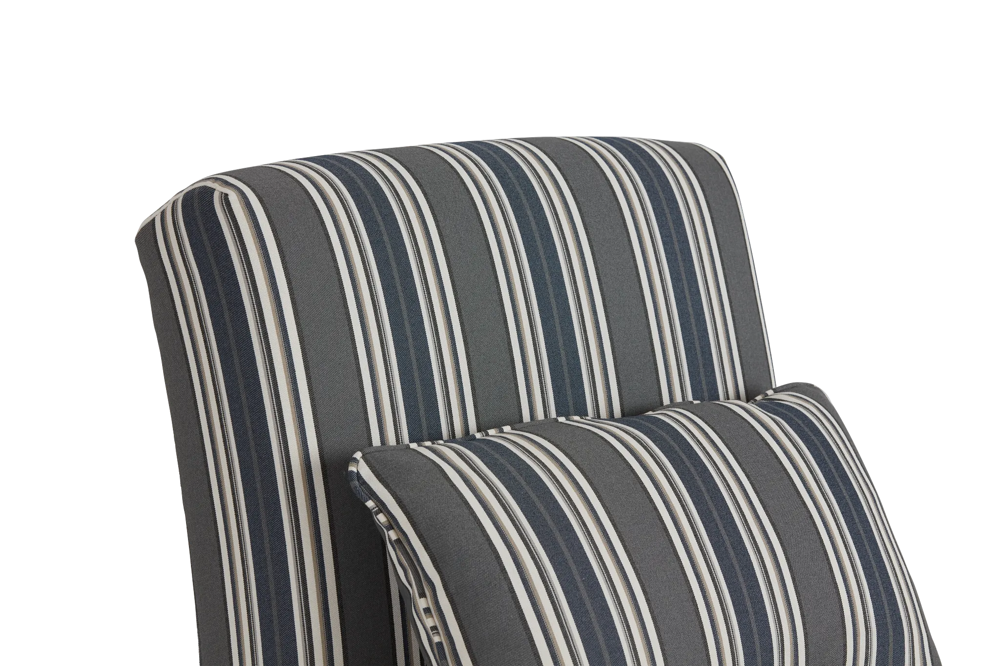 Amuse Blue Stripe Accent Chair