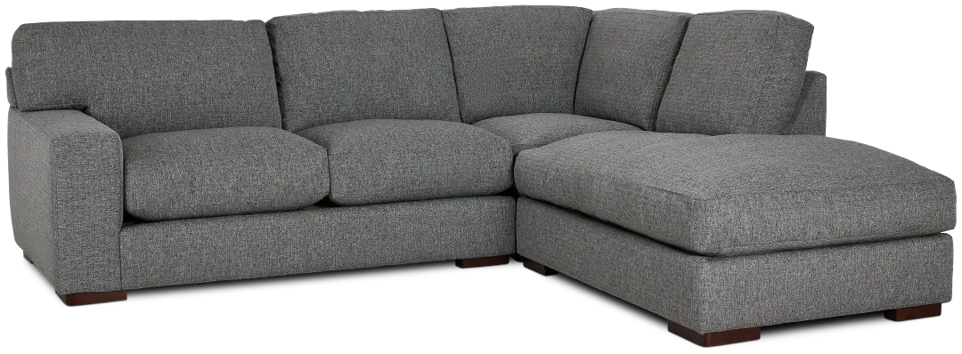 Veronica Dark Gray Down Right Bumper Sectional Veronica Dark Gray Down Right Bumper Sectional