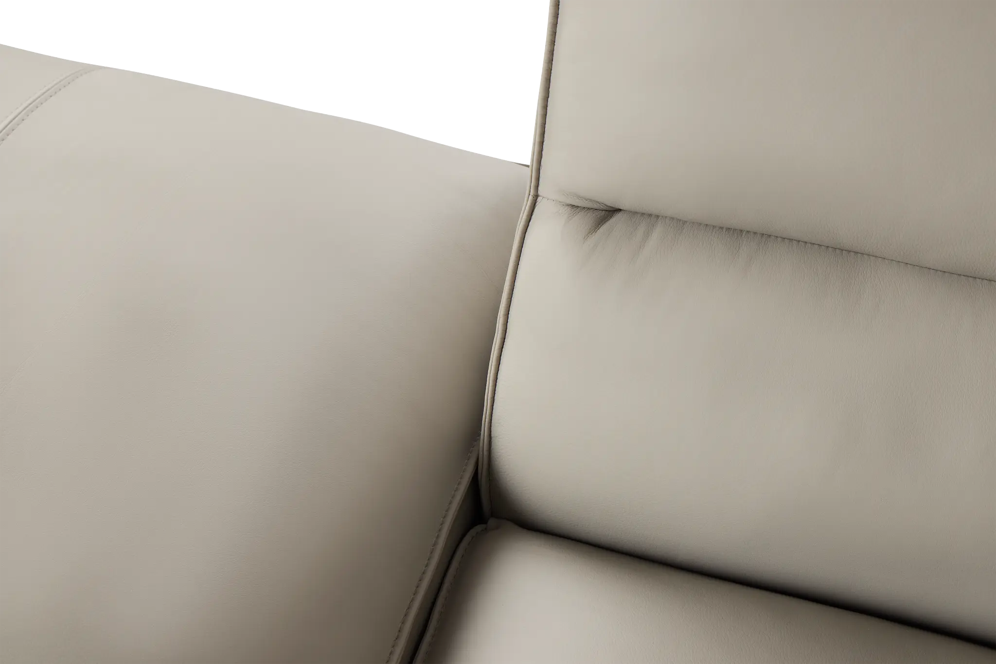 Blanca Gray Leather 5-piece Bumper Sectional Blanca Gray Leather 5-piece Bumper Sectional