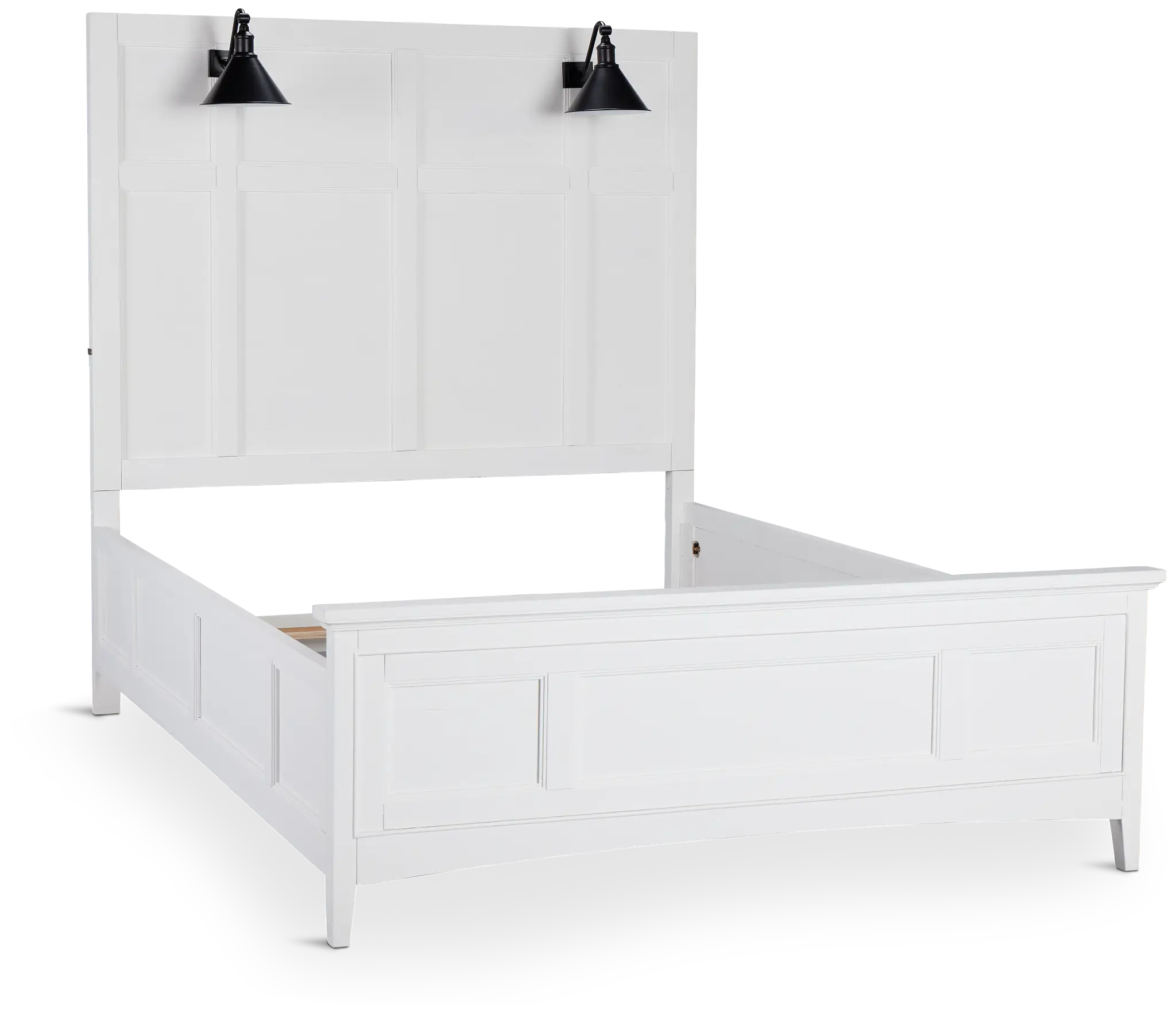 Heron Cove White Panel Bed With Lights Heron Cove White Panel Bed With Lights