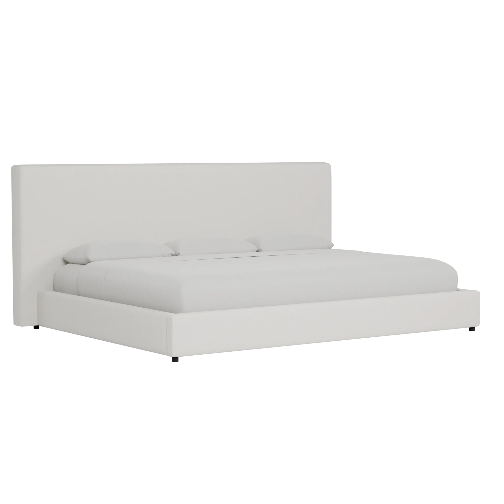 Grayton Natural Beauty Beige 54" Upholstered Platform Bed