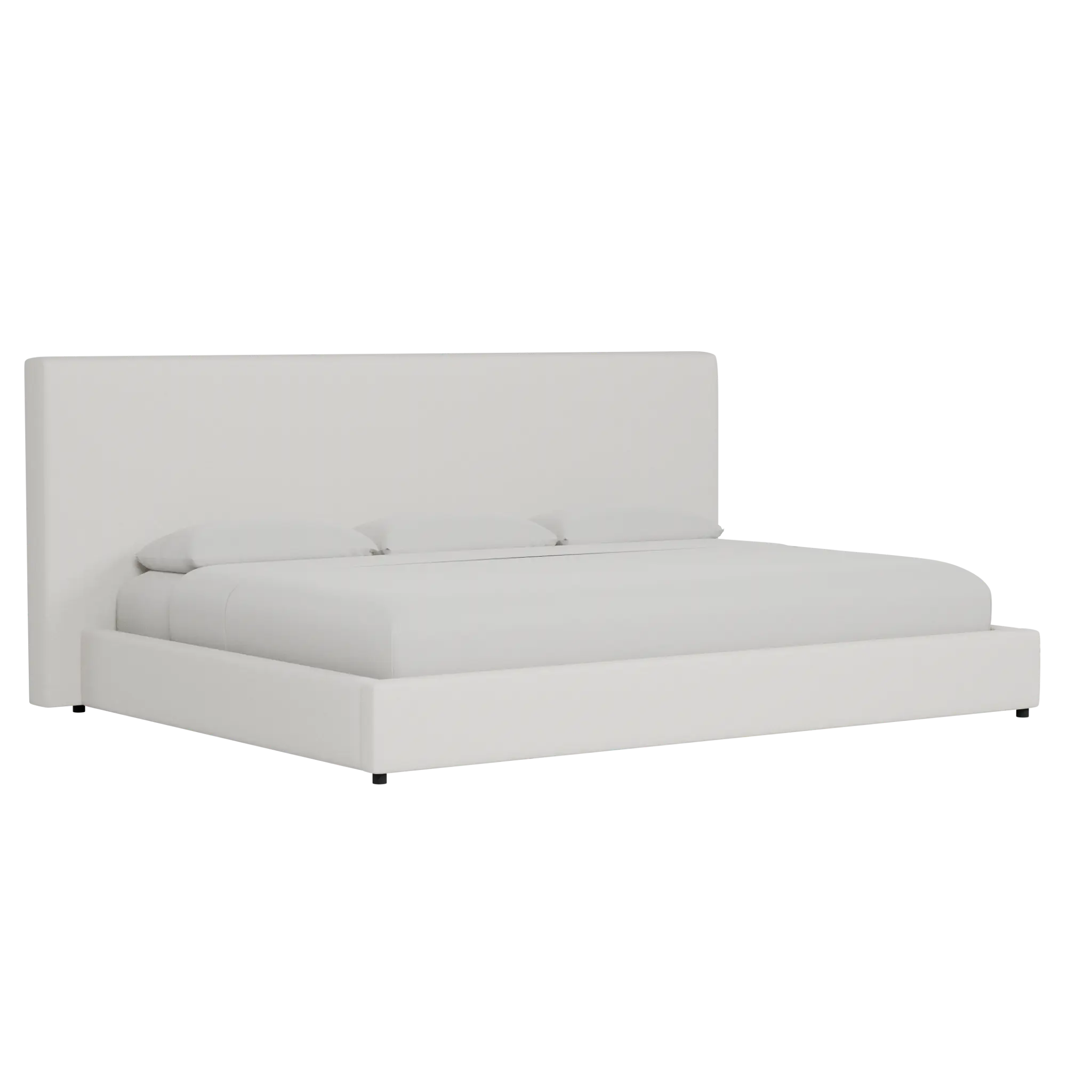 Grayton Natural Beauty Beige 54" Upholstered Platform Bed Grayton Natural Beauty Beige 54" Upholstered Platform Bed