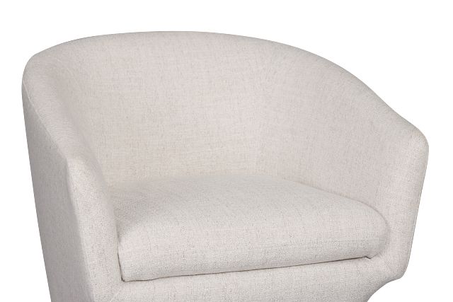 Baylor Light Beige Fabric Swivel Chair