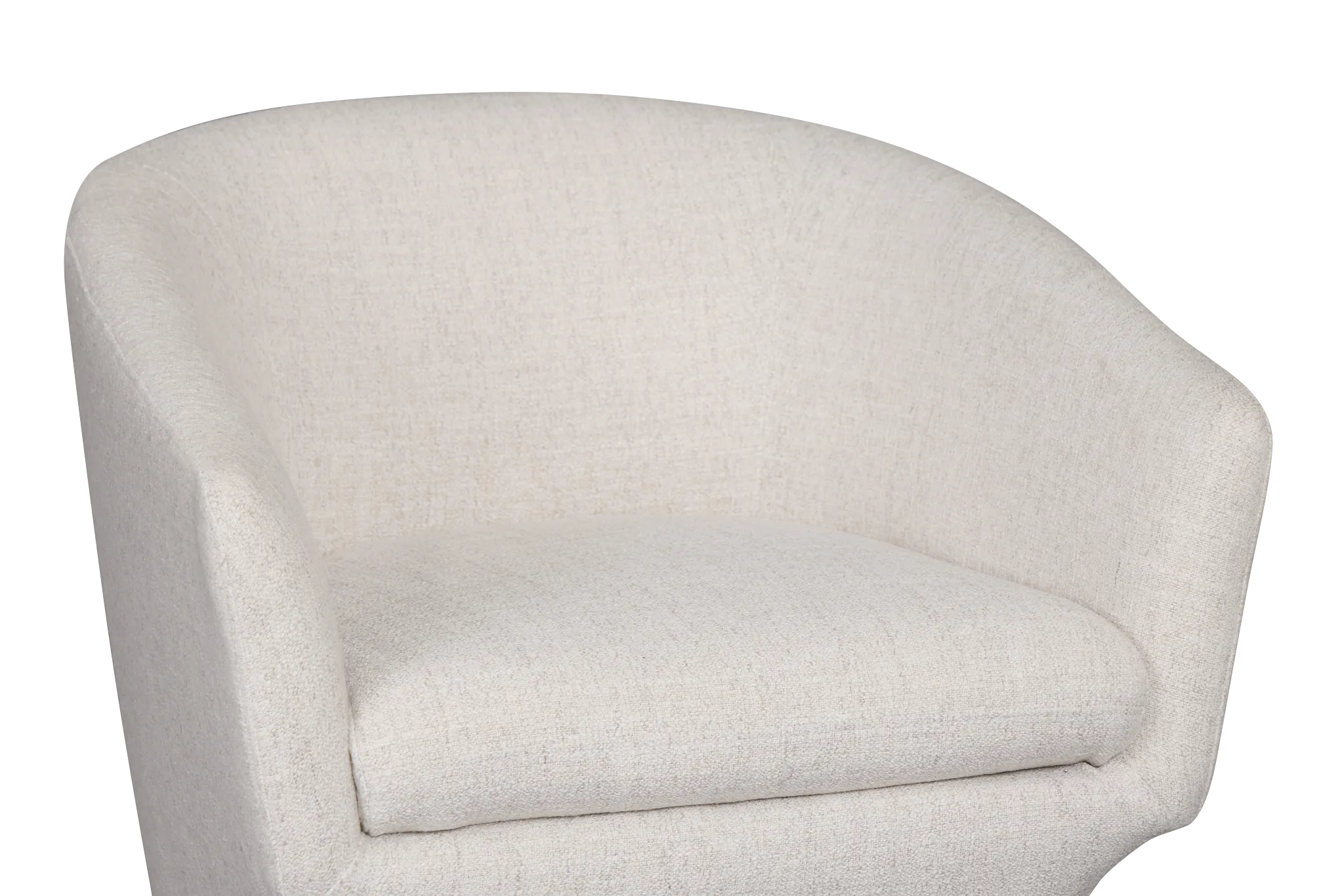 Baylor Light Beige Fabric Swivel Chair