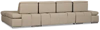 Eden Gray Micro Double Chaise Sleeper Storage Sectional