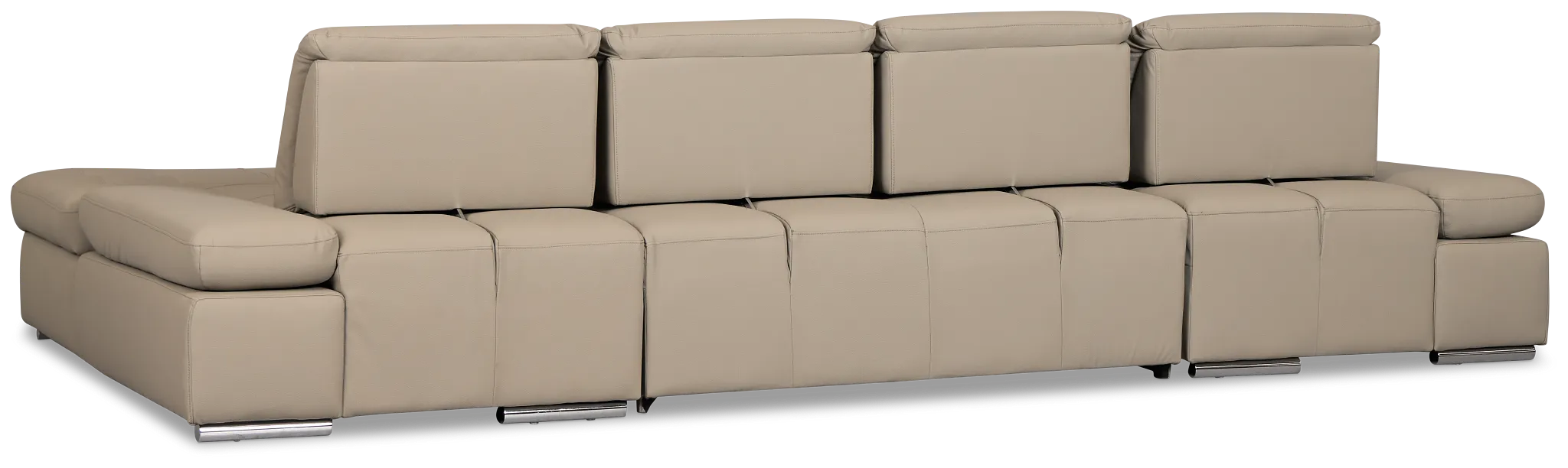 Eden Gray Micro Double Chaise Sleeper Storage Sectional