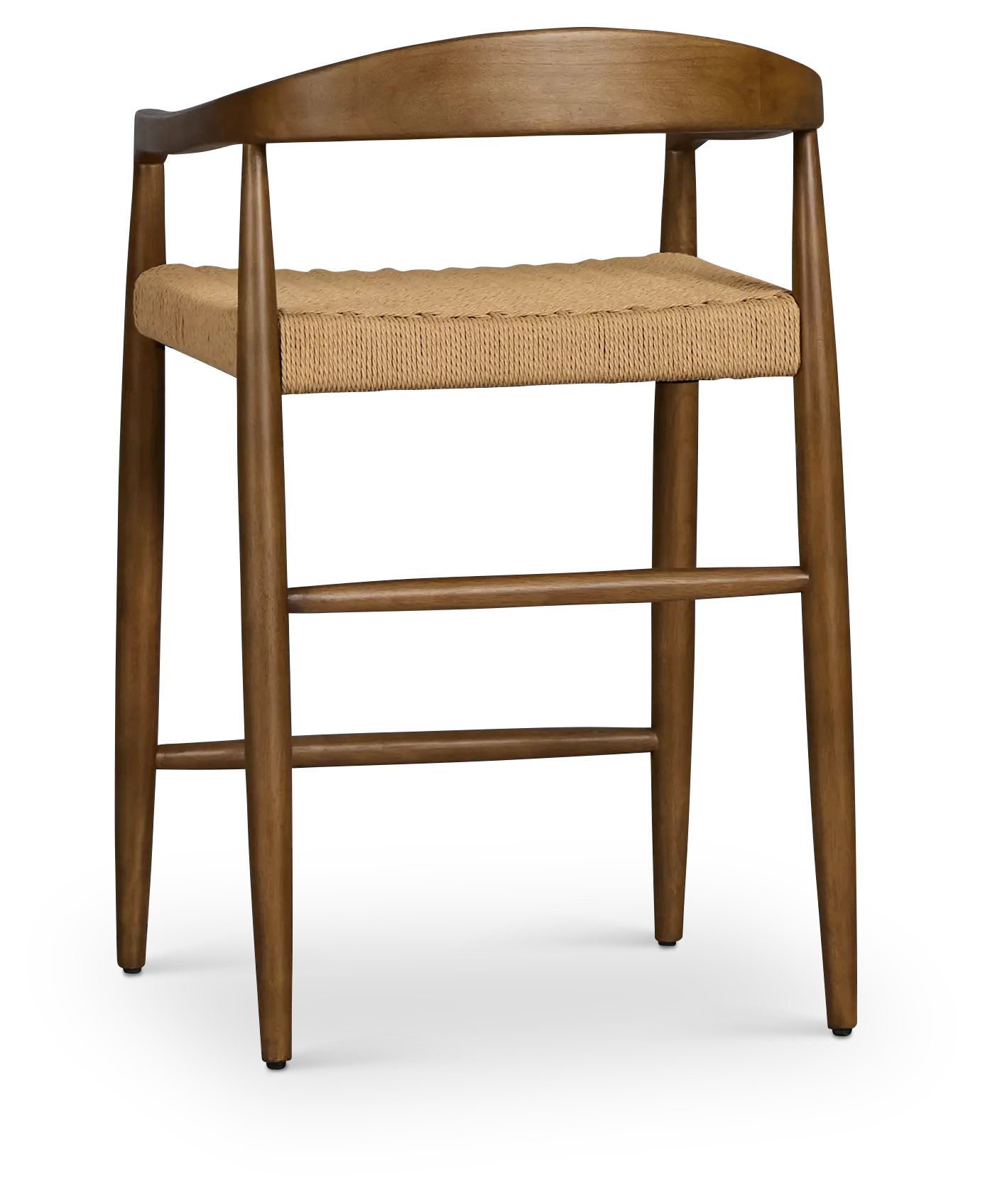 Santorini Mid Tone Curved 24" Woven Barstool Santorini Mid Tone Curved 24" Woven Barstool