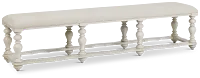 Savannah Ivory 83" Upholstered Dining Bench