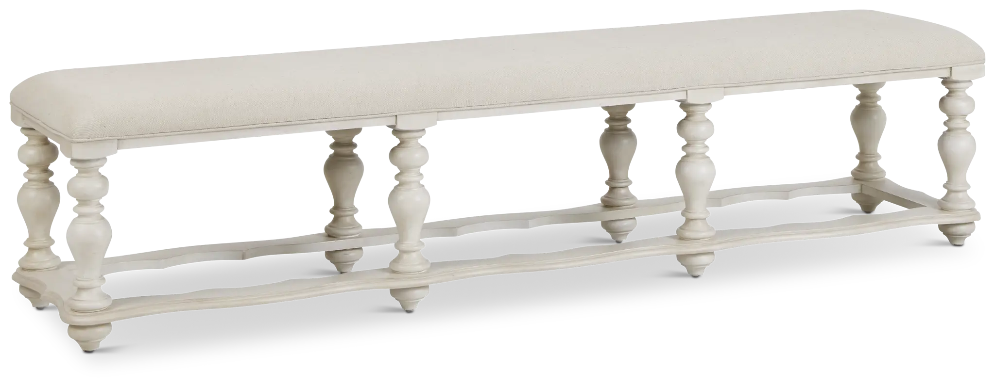 Savannah Ivory 83" Upholstered Dining Bench Savannah Ivory 83" Upholstered Dining Bench