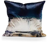 Lily Blue 22" Square Accent Pillow