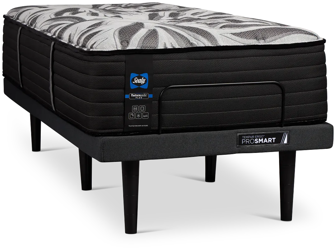 Sealy Posturepedic Plus Exuberant Ii 15" Ultra Plsh Ergo Prosmart Adjustable Mattress Set
