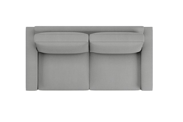 Edgewater Lucy Light Gray 84" Sofa W/ 2 Cushions