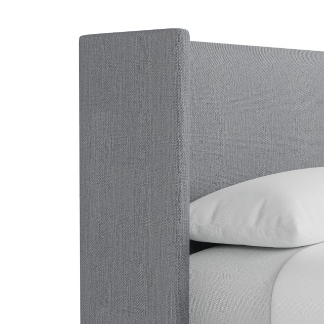 Captiva Revenue Gray 48" Upholstered Shelter Bed