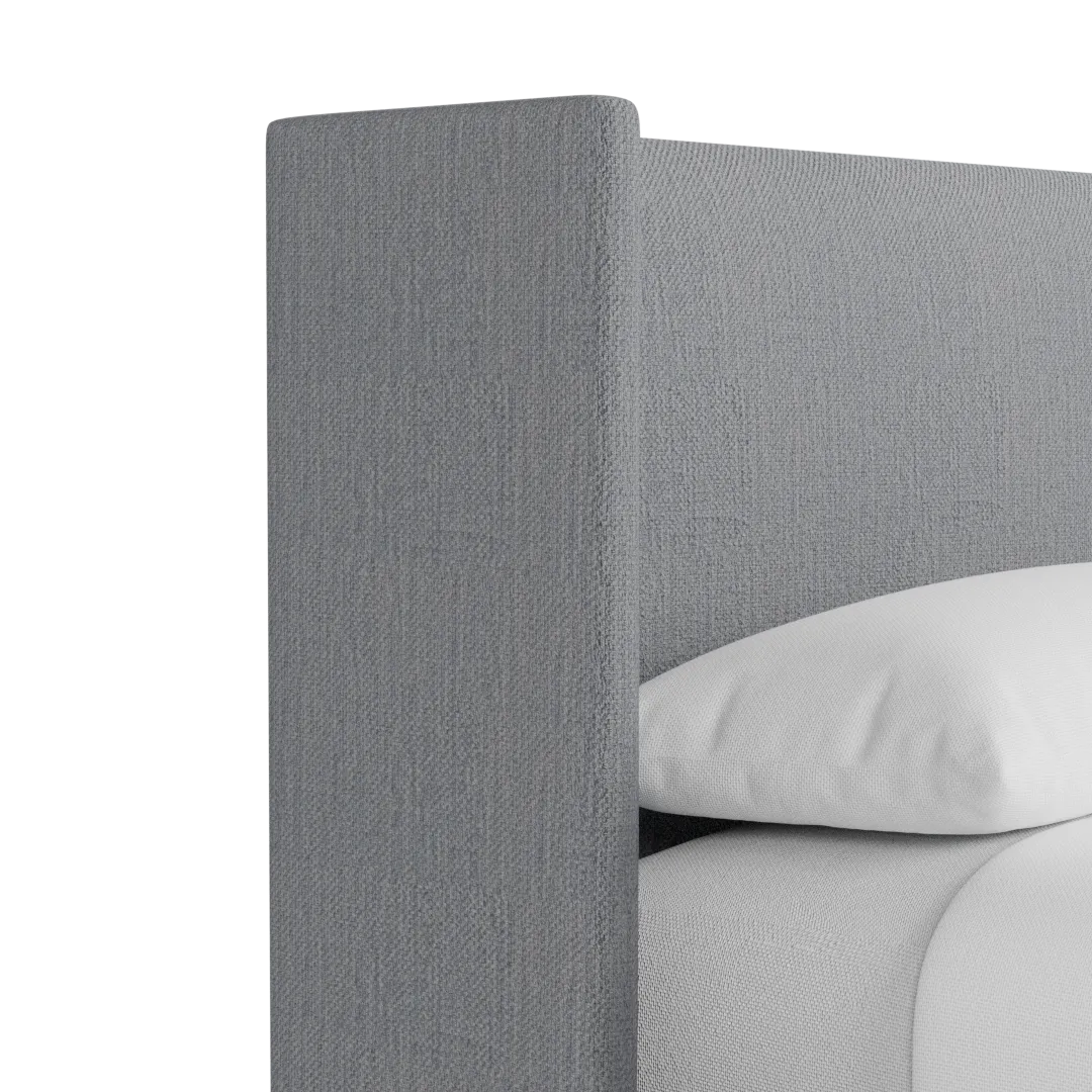 Captiva Revenue Gray 48" Upholstered Shelter Bed