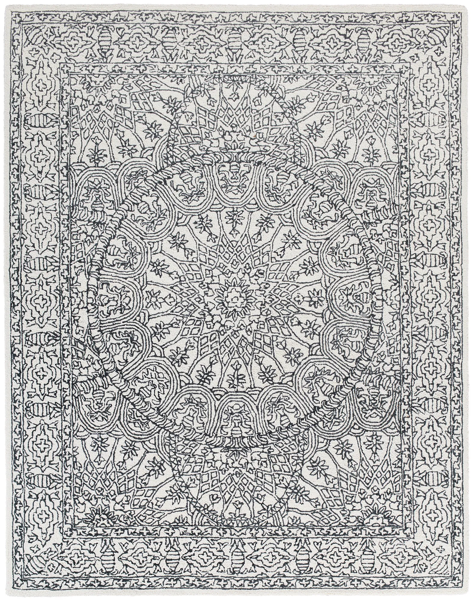 Siddle Dark Gray 8x10 Area Rug