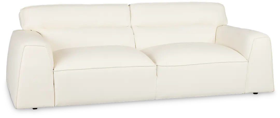 Blanca White Leather Sofa Blanca White Leather Sofa