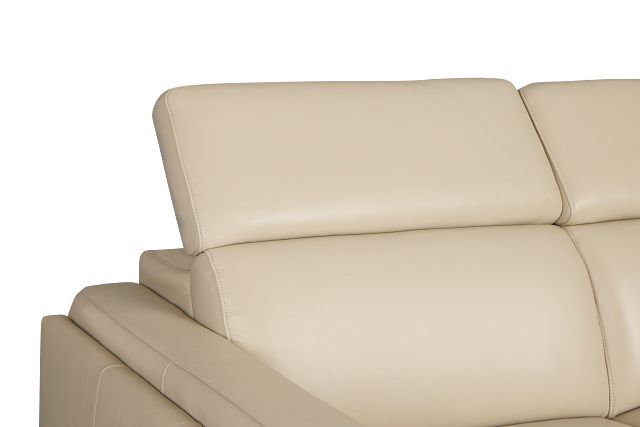 Atlas Taupe Lthr/vinyl Left Chaise Power Reclining Sectional