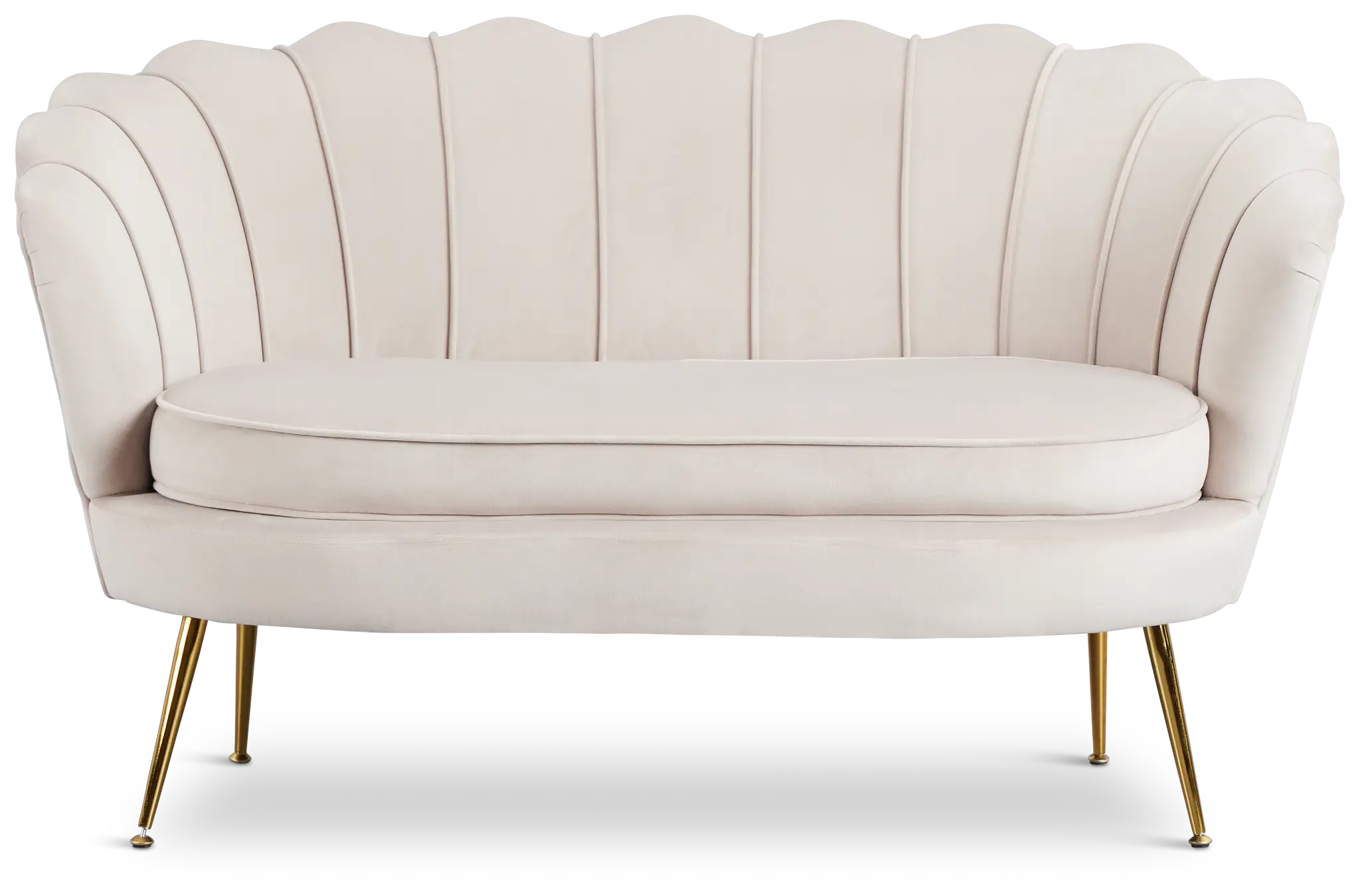 Lily Light Gray Velvet Loveseat Lily Light Gray Velvet Loveseat