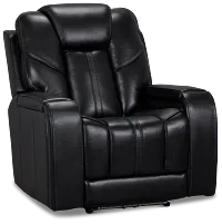 Eclipse Black Lthr/vinyl Power Recliner