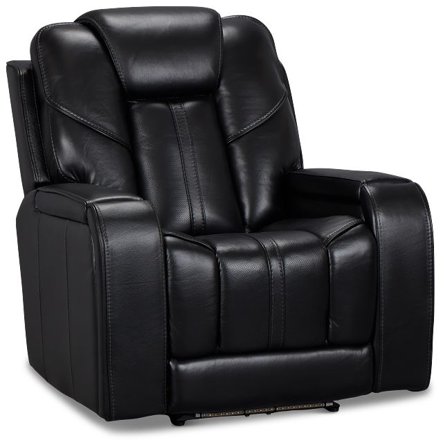 Eclipse Black Lthr/vinyl Power Recliner