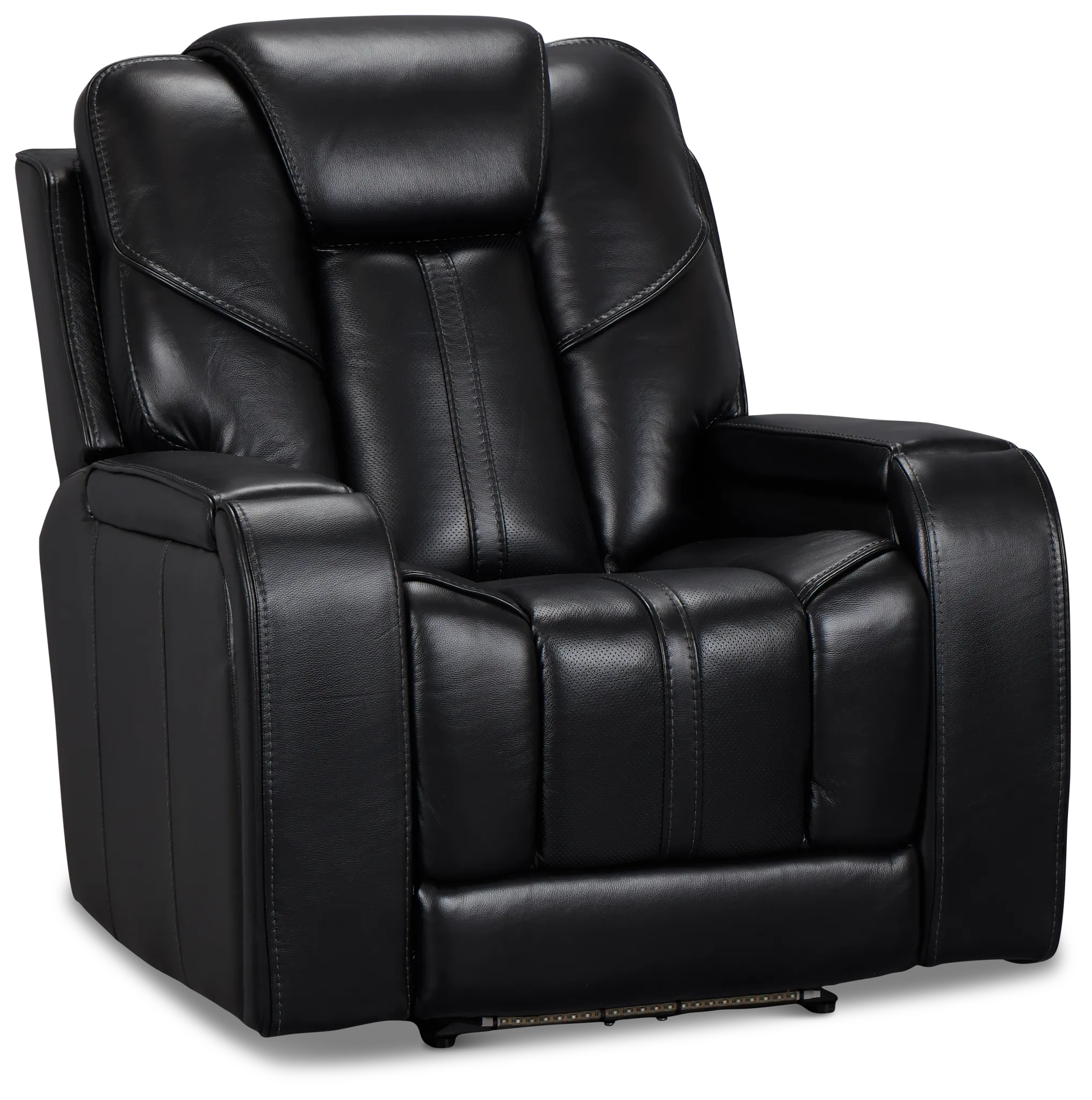 Eclipse Black Lthr/vinyl Power Recliner
