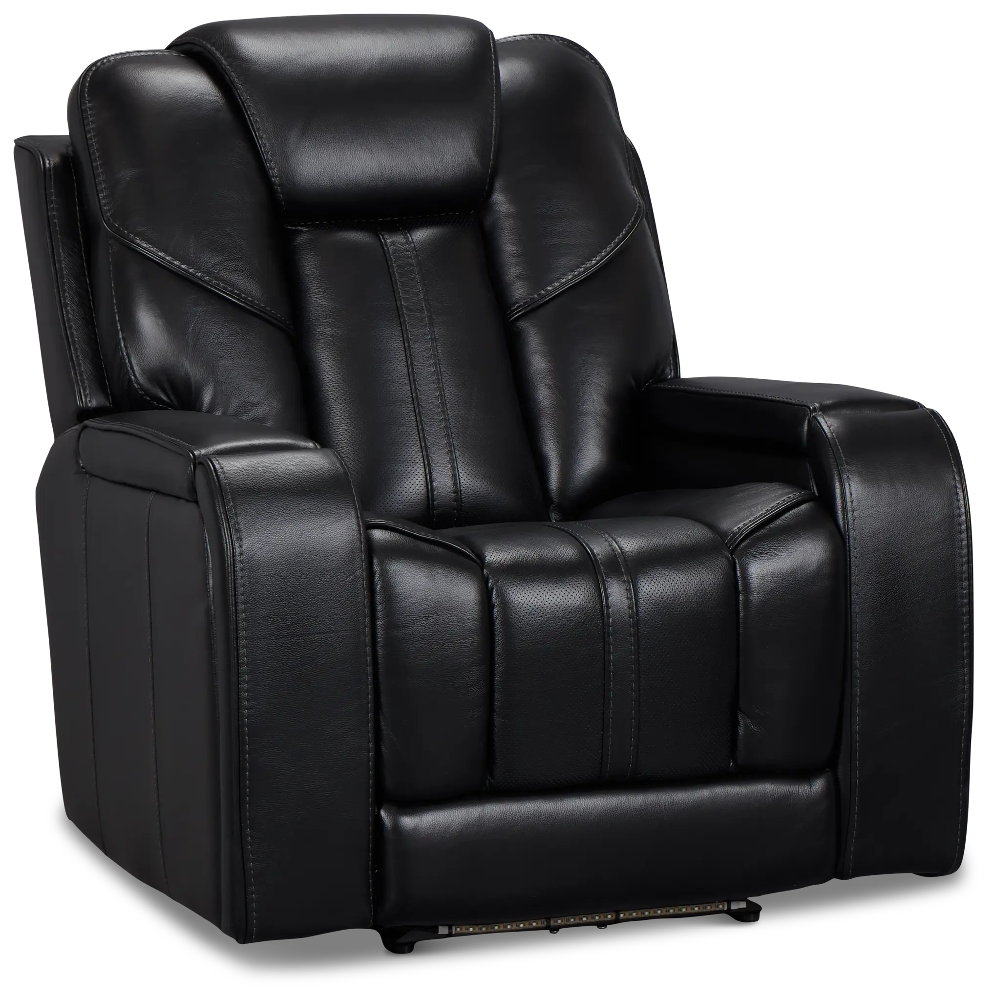 Eclipse Black Lthr/vinyl Power Recliner Eclipse Black Lthr/vinyl Power Recliner