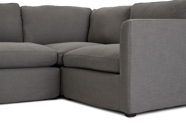 Willow Gray Fabric Large Two-arm Sectional