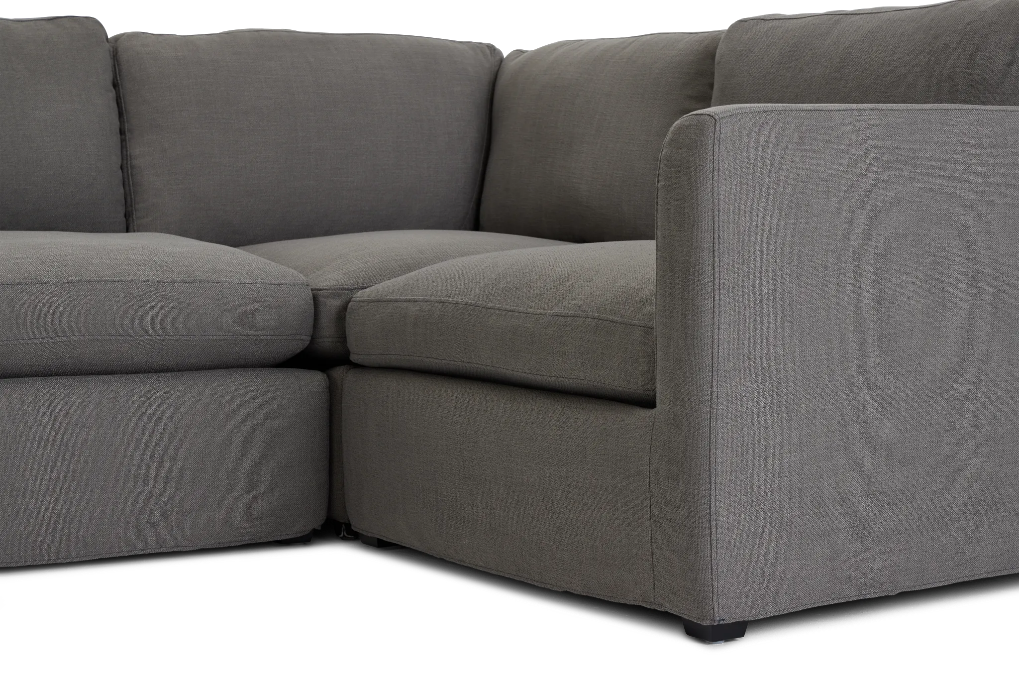 Willow Gray Fabric Large Two-arm Sectional