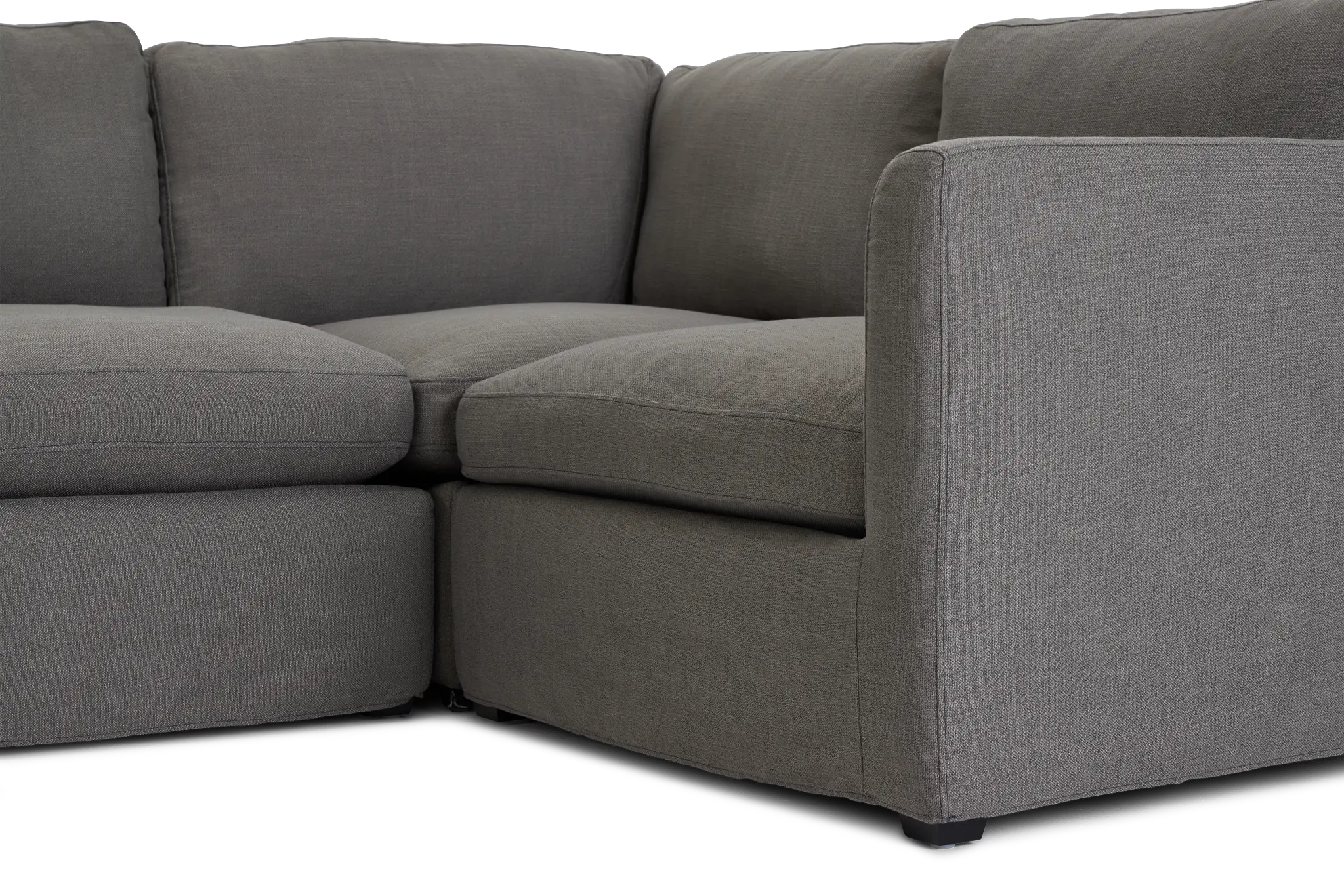 Willow Gray Fabric Large Two-arm Sectional Willow Gray Fabric Large Two-arm Sectional