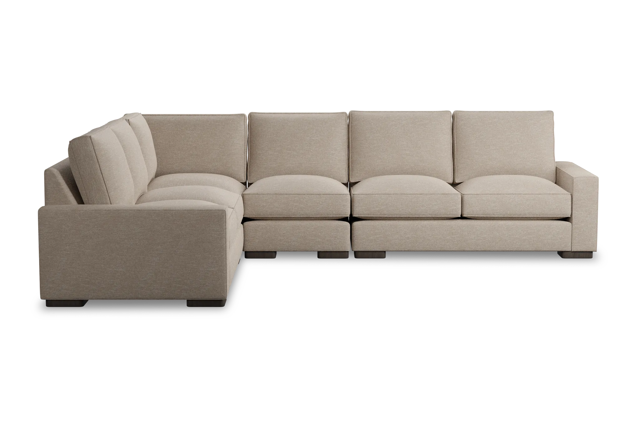 Edgewater Victory Taupe Medium Two-arm Sectional