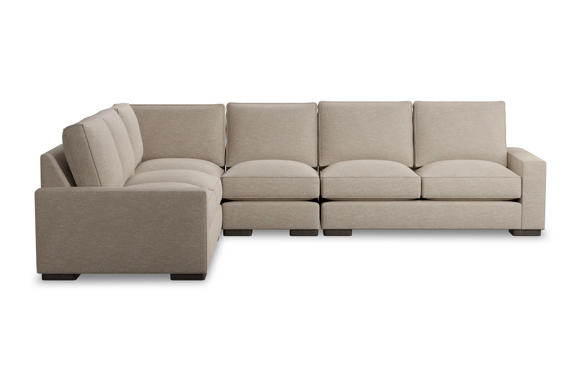 Edgewater Victory Taupe Medium Two-arm Sectional Edgewater Victory Taupe Medium Two-arm Sectional