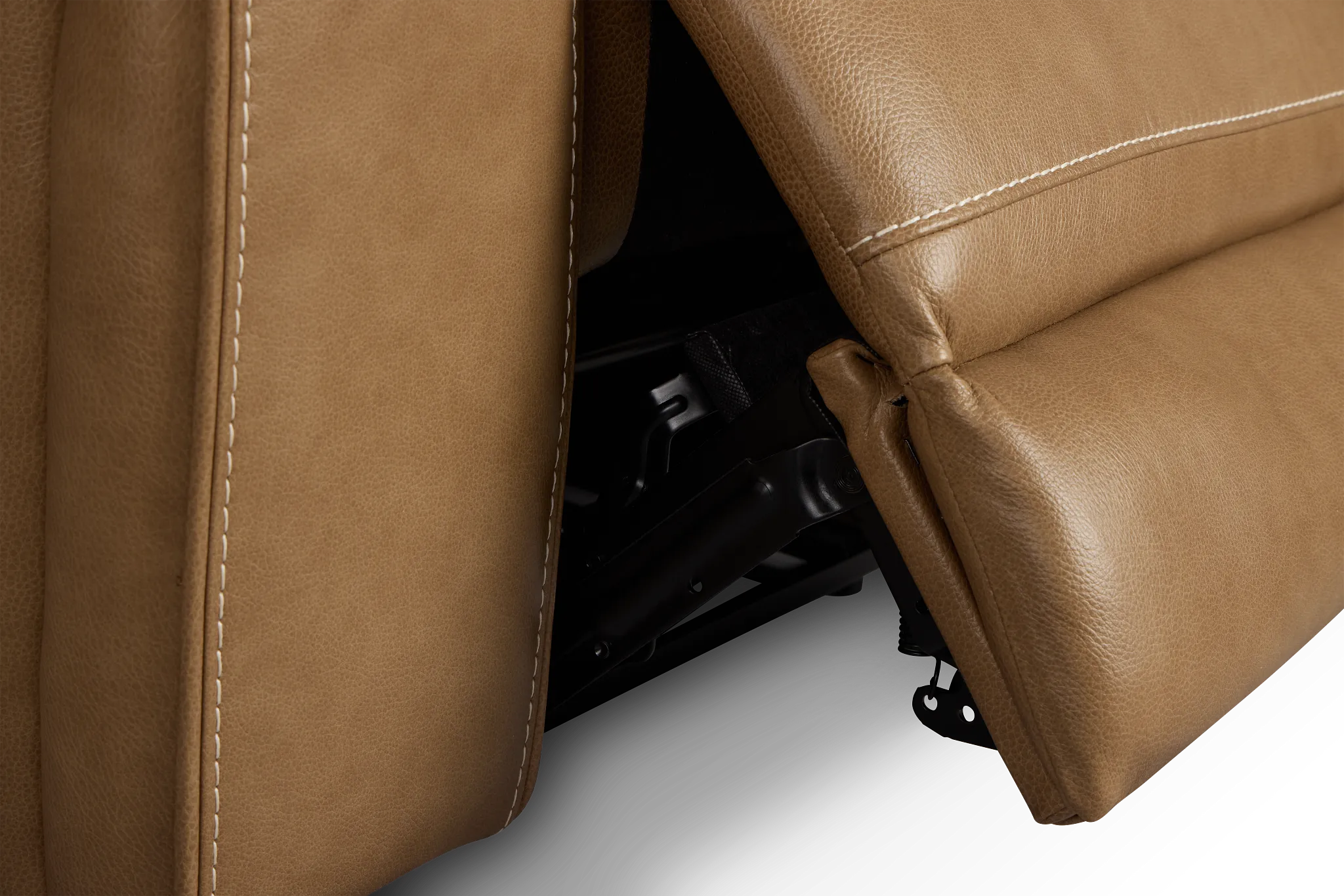 Jasper Light Brown Leather Power Reclining Sofa