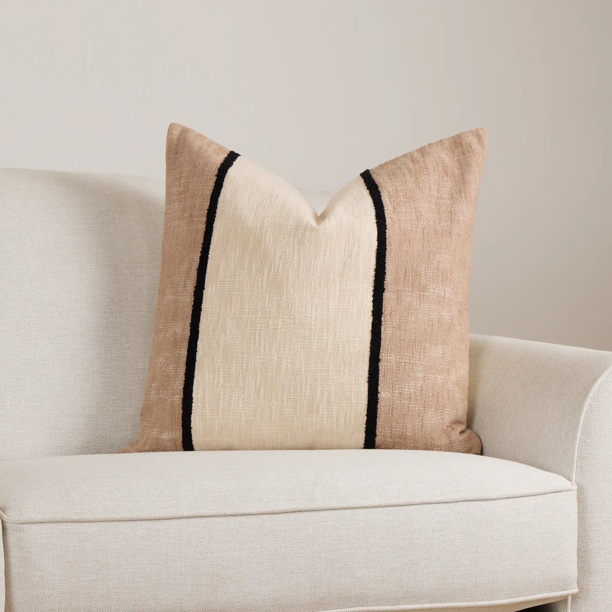 Khalil Ivory 24" Square Accent Pillow Khalil Ivory 24" Square Accent Pillow