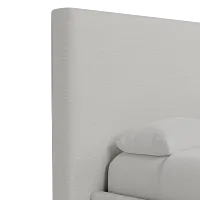 Grayton Maguire Ivory 54" Upholstered Platform Bed