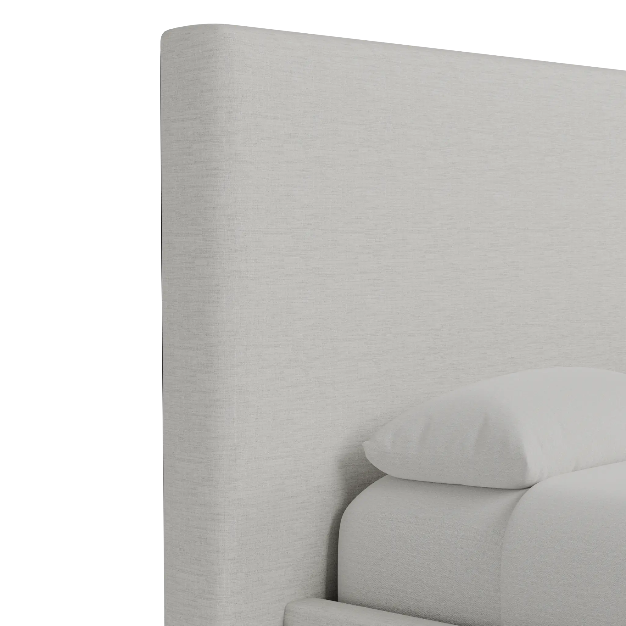 Grayton Maguire Ivory 54" Upholstered Platform Bed Grayton Maguire Ivory 54" Upholstered Platform Bed