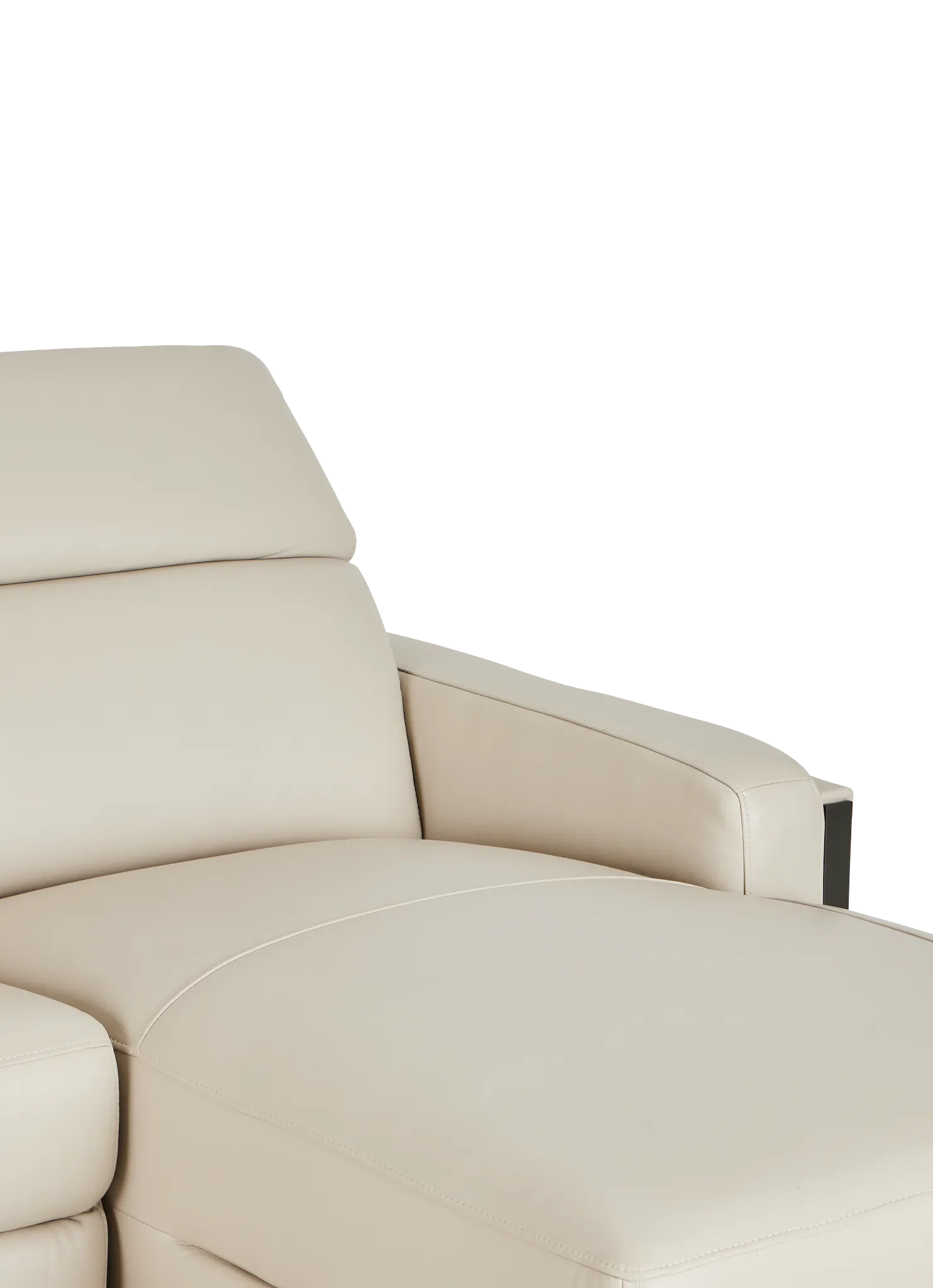 Atlas Taupe Lthr/vinyl Right Chaise Power Reclining Sectional