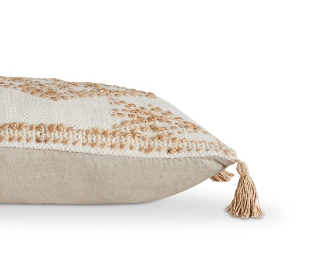 Finley Ivory Lumbar Accent Pillow