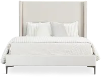 Kent Light Beige Uph Panel Bed