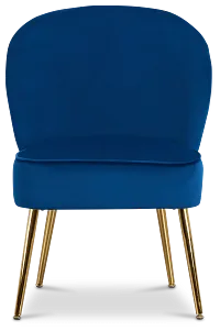 Tami Navy Velvet Accent Chair