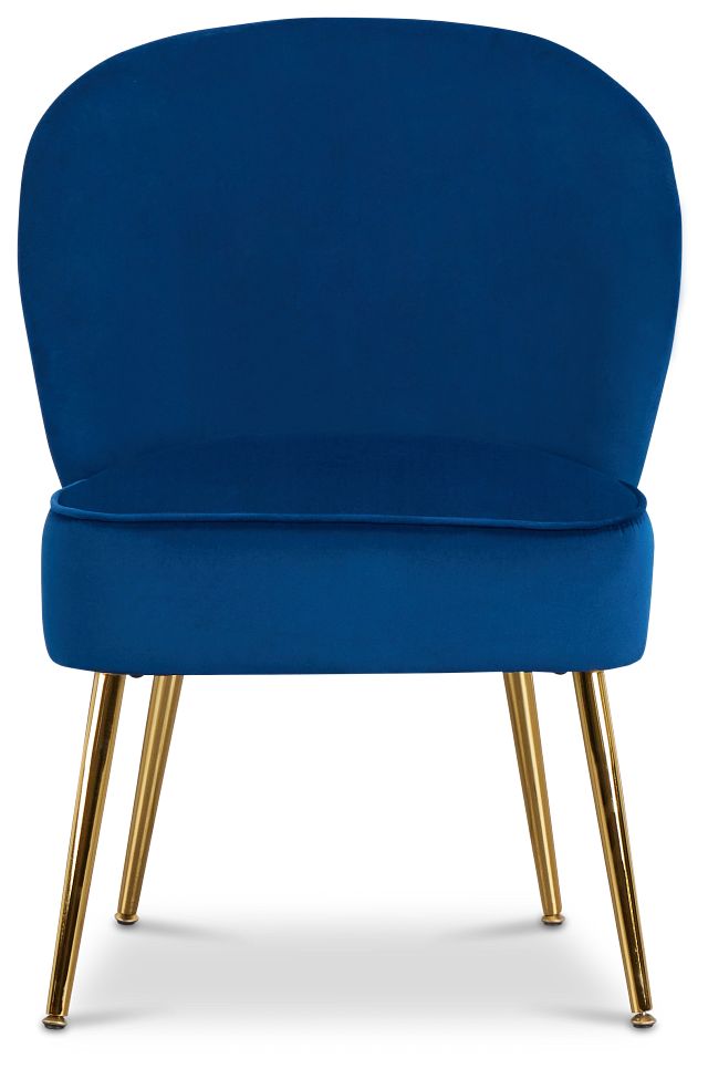 Tami Navy Velvet Accent Chair